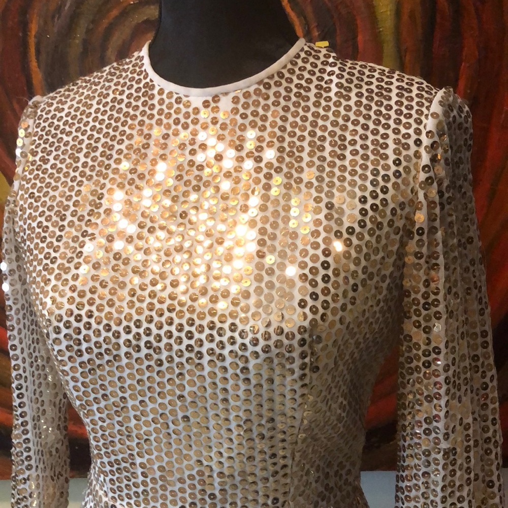 Handmade vintage one of a kind sequence & chiffon